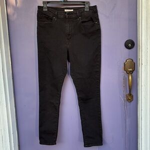 Levi’s 721 High Rise Skinny Black Jeans